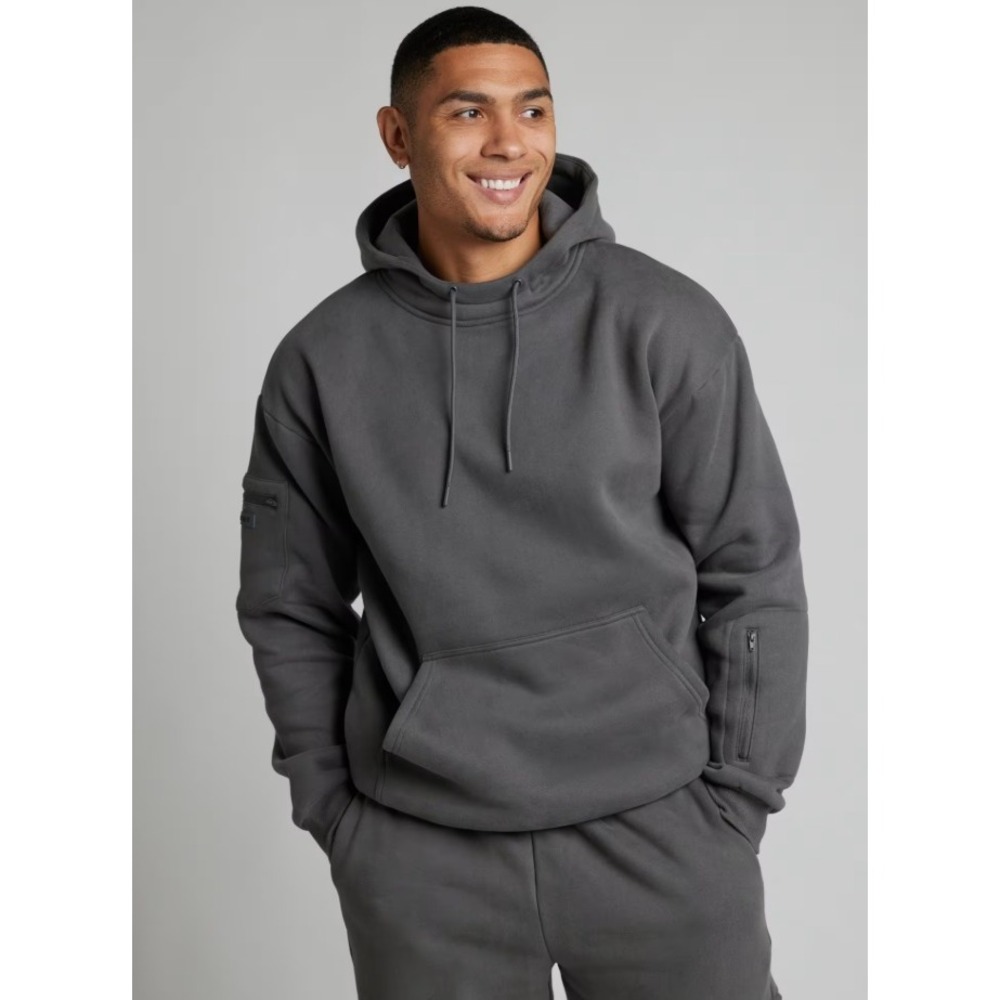 Comfrt Airplane Mode Travel Hoodie 3XL Gray Heavyweight Oversized Sweatshirt
